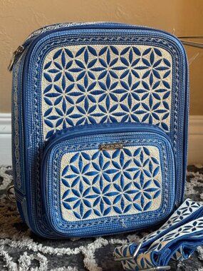 BandaBag backpack purse - Blue/Cream